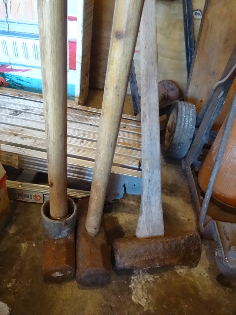 2 Sledge Hammers. 1 Splitting Maul