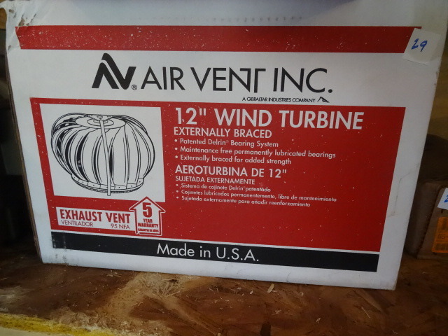 13 Wind Turbine Exhaust Fan