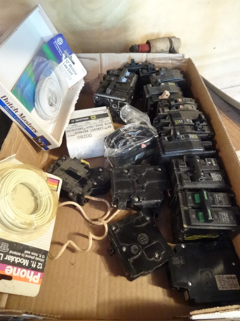 Box of Misc Circuit Breakers