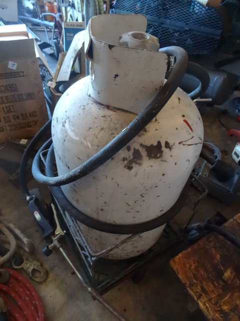 30 LB. LP Tank on Cart