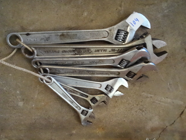 7 Adjustable Wrenches