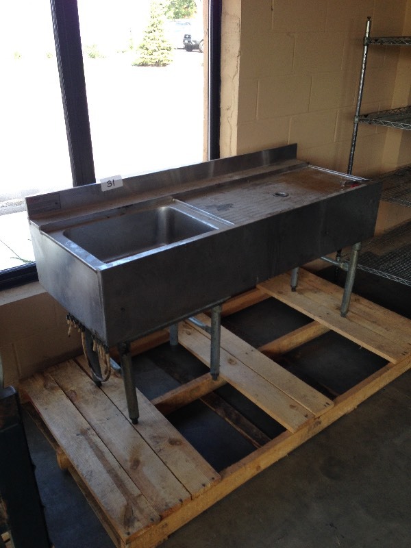 Stainless commercial sink