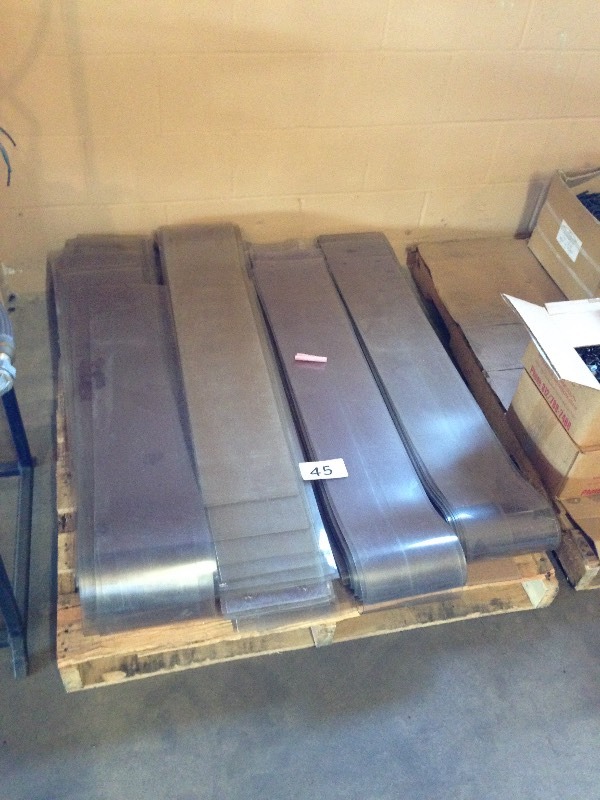 Pallet of plastic door strips