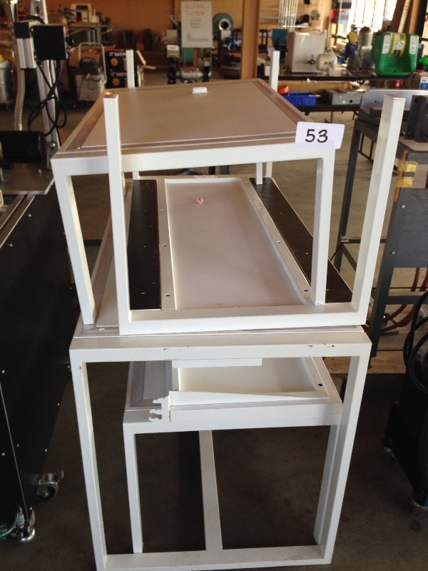Lot of retail display shelves