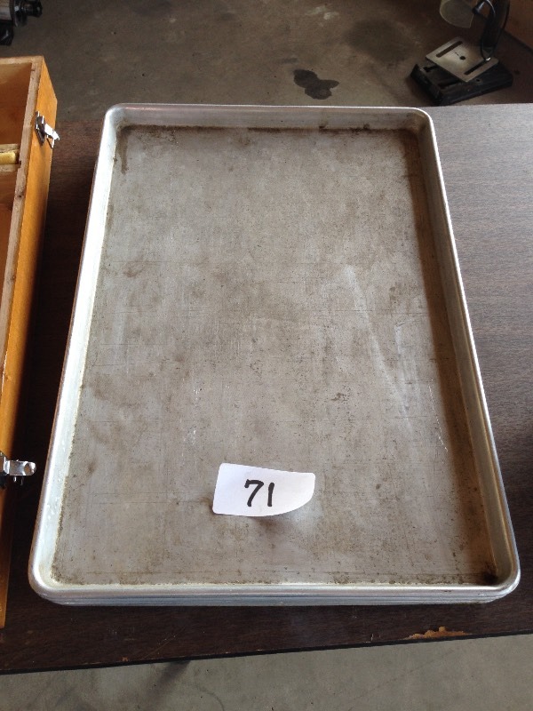 Stack of bakery trays