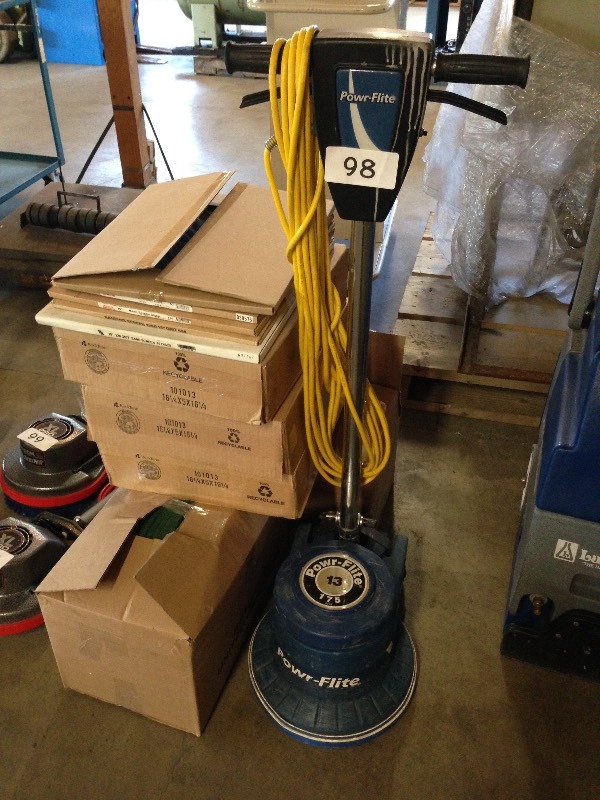 Powr-Flite floor scrubber  polisher