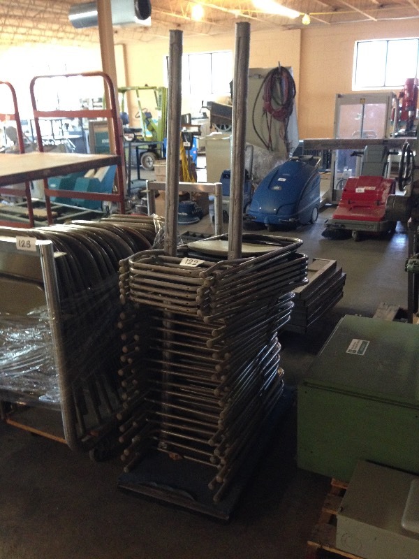Metal folding chairs