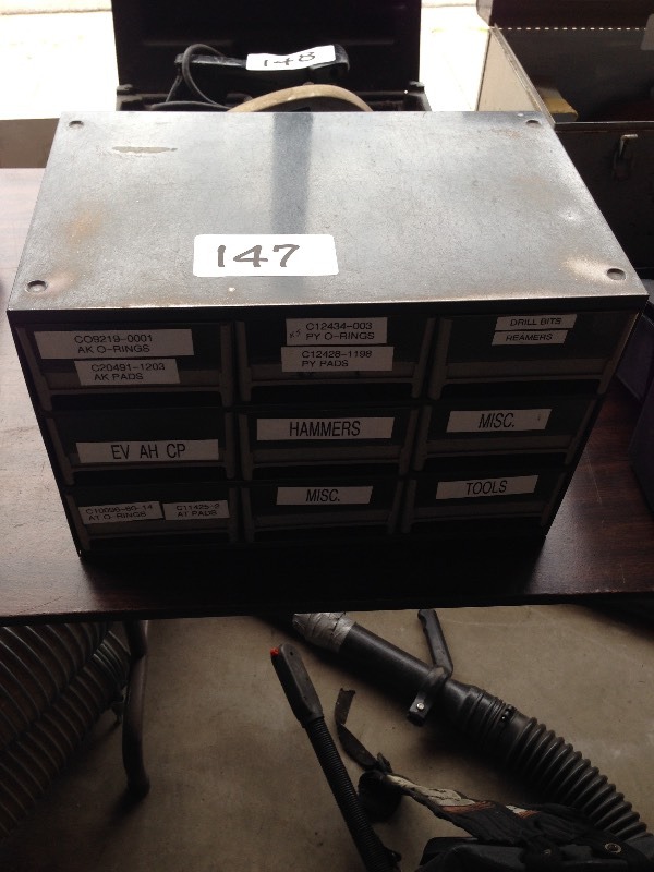 Small parts cabinet