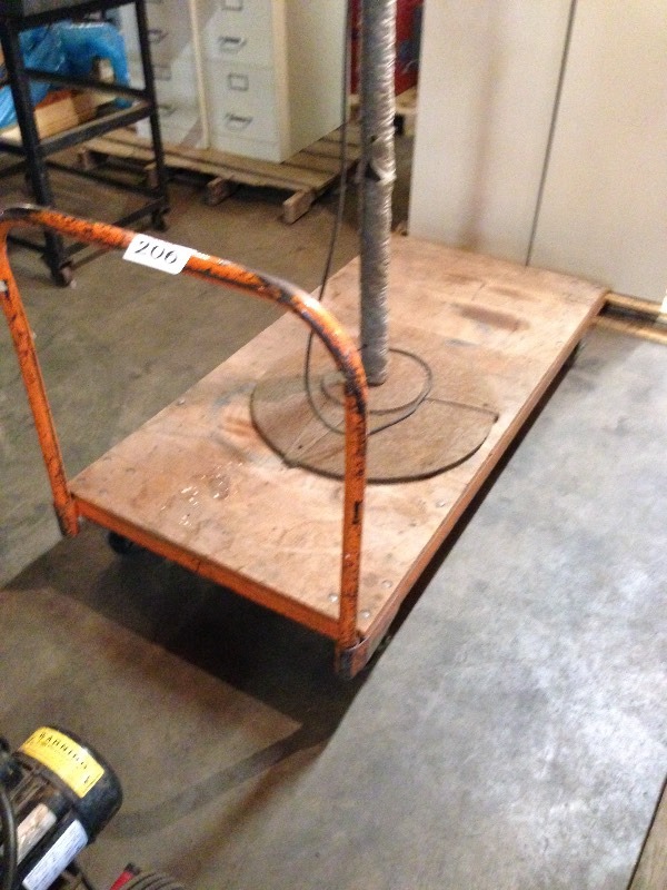 Metal warehouse cart
