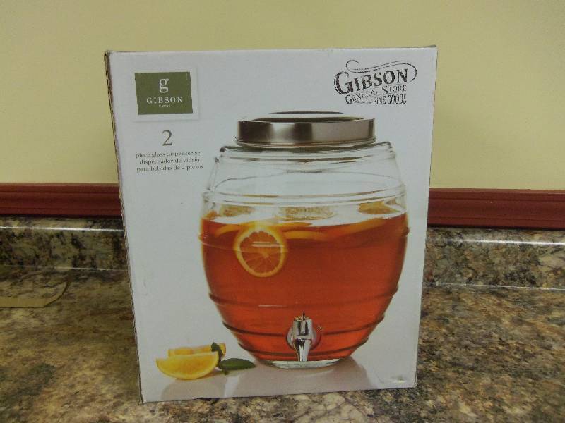 lot 92 image: Glass Dispenser Set