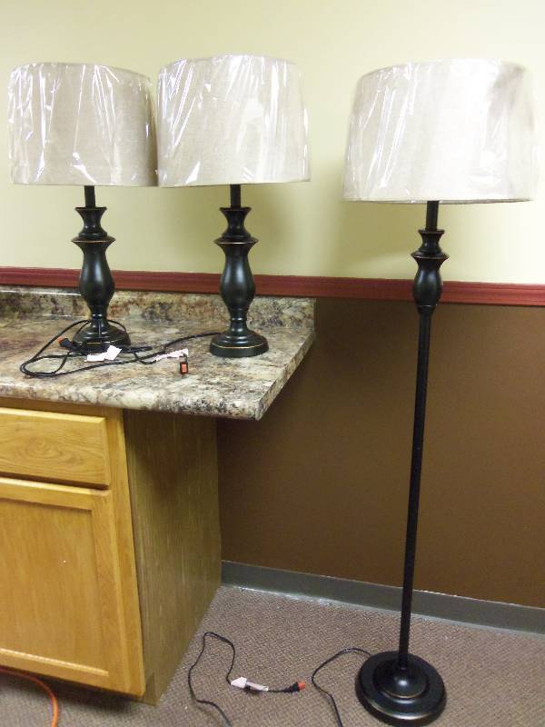 lot 94 image: Three Lamp Set
