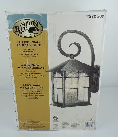 lot 32 image: Hampton Bay Outdoor Wall Lantern