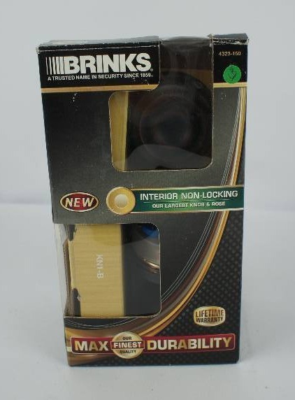 lot 21 image: Brinks Door Knob Interior Non Locking, Bronze