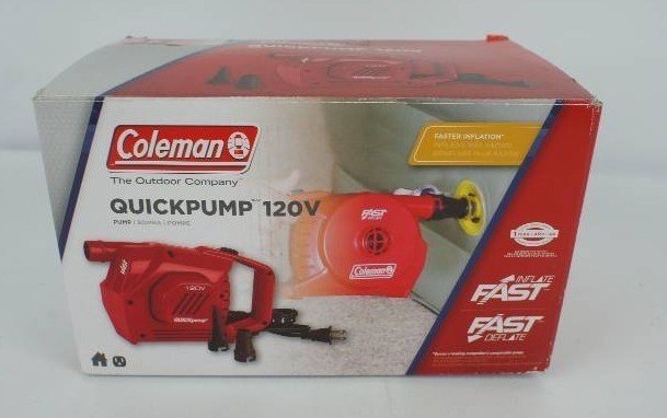 lot 17 image: Coleman Quickpump 120 Volt Pump Red