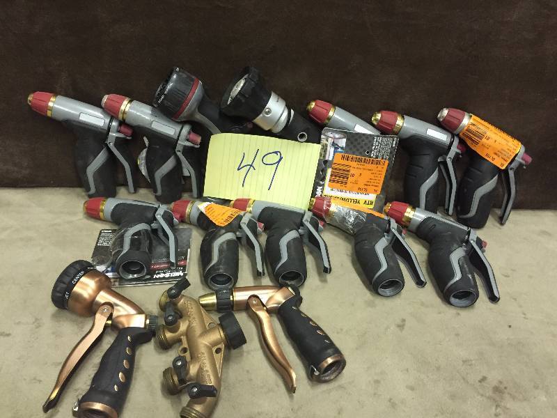 lot 49 image: Lot of water hose preassure nozzles