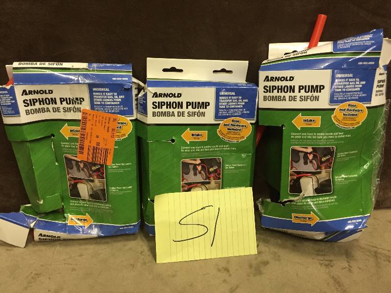 lot 51 image: Lot of Siphon Pumps
