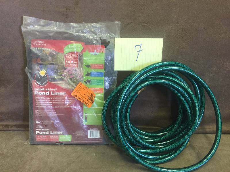 lot 7 image: Water Hose and Pond Liner