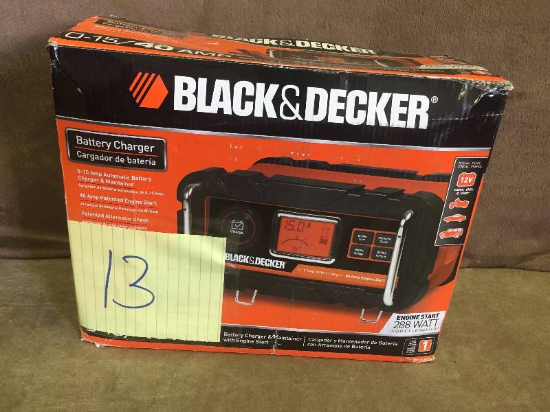 lot 13 image: Black and Decker Battery Charger