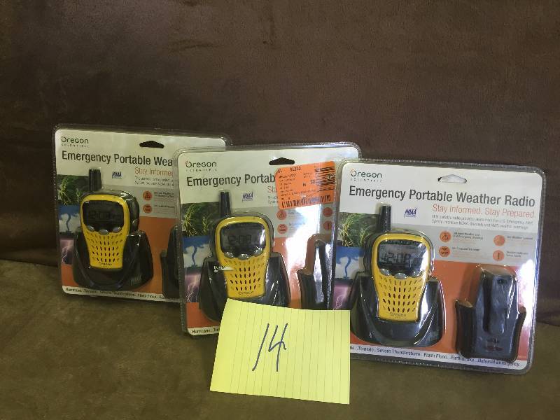 lot 14 image: Lot of Oregon Emergency Weather Radios