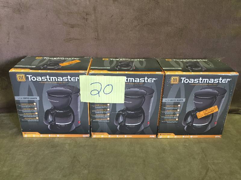 lot 20 image: Lot of 3 Toastmaster coffee makers