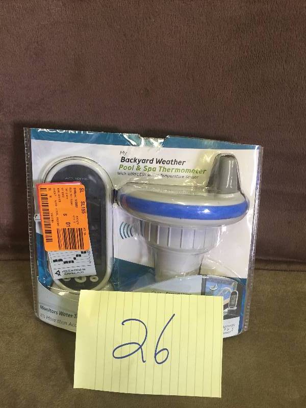 lot 26 image: Backyard Weather Pool and Spa Thermometer