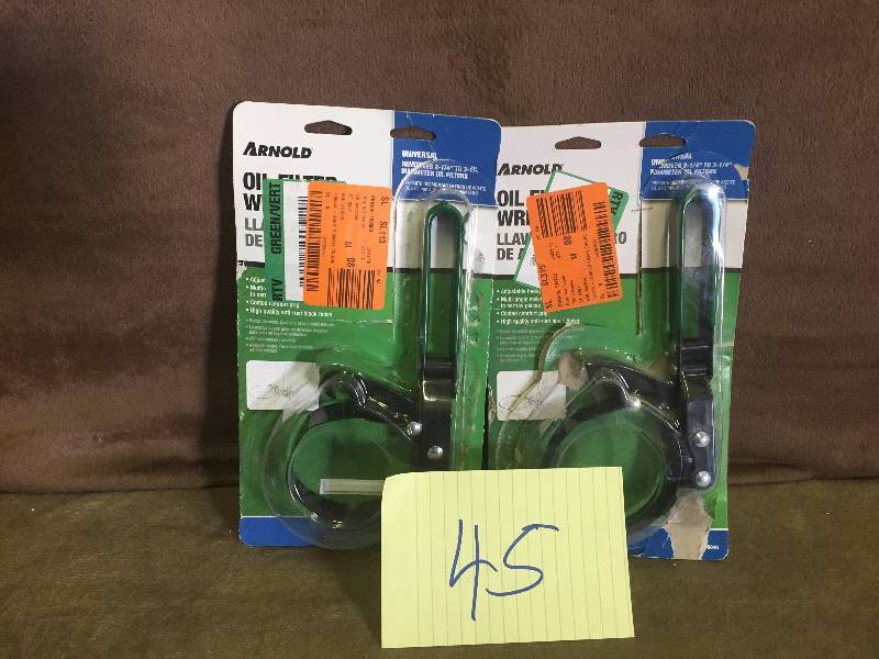 lot 45 image: Lot of 2 Arnold Oil Filter Wrench