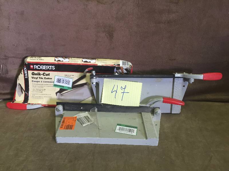 lot 47 image: Quick Cut Vinyl Tile Cutter