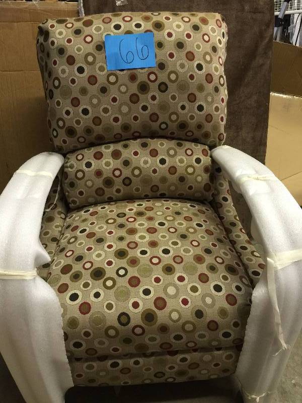 lot 66 image: Madison Park Circle Bent Arm Recliner Chair