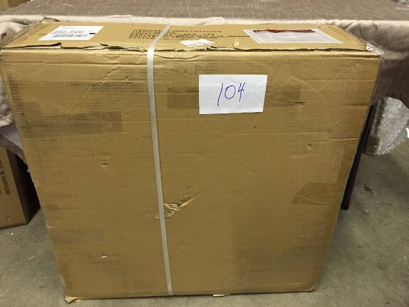 lot 104 image: Catalina Creations Stainless Steel Dome Fire Pit  Model # AD238S