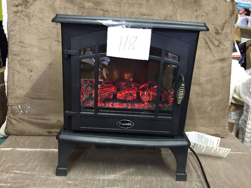 lot 118 image: Comfort Glow Sanibel Black Electric Stove