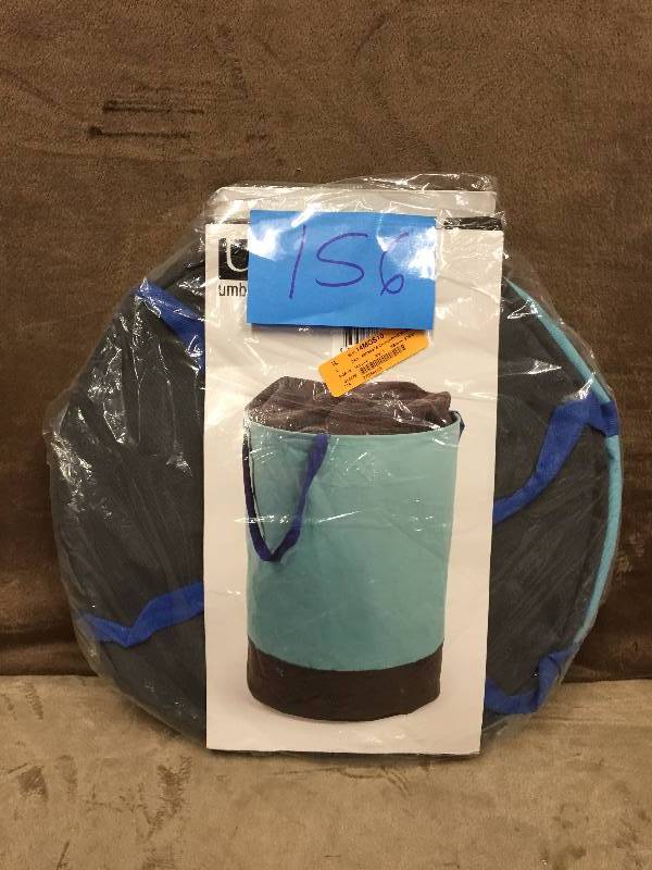 lot 156 image: Umbra Crunch Collapsible Round Laundry Hamper