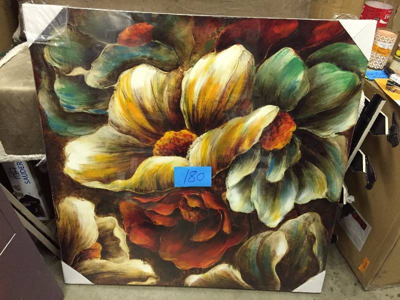 lot 180 image: Benzara ETD-EN110969 Splendid Canvas Oil Painting Dimension - 40.2x4.5x40 in.