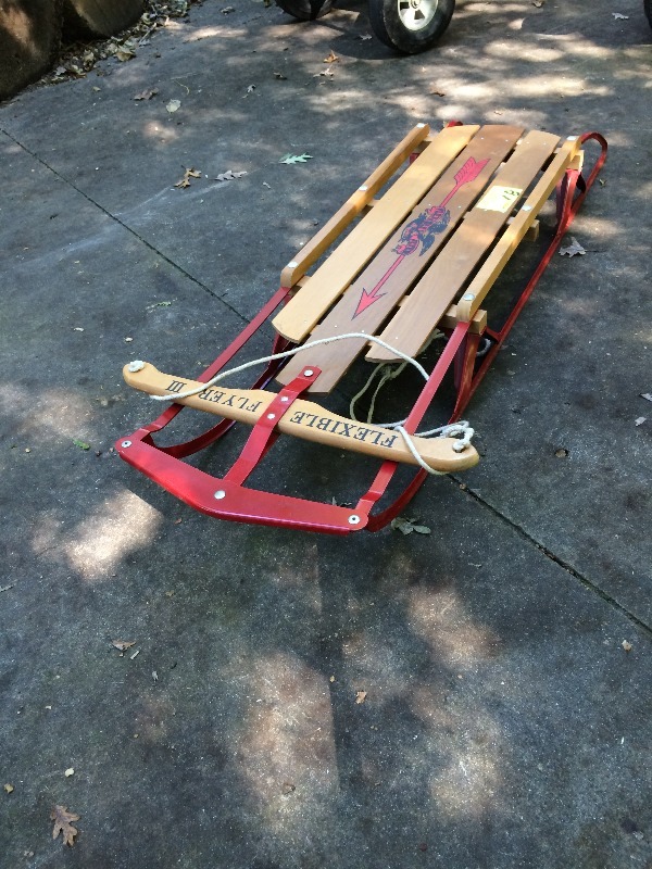 lot 18 image: Flexible Flyer Sled - in great shape