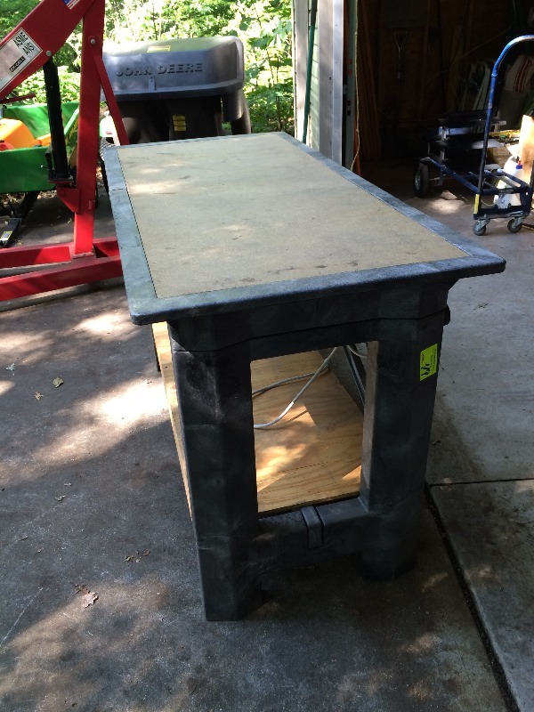 Work Bench by; Rubbermaid 5 ft x 28" w x 36" tall with 