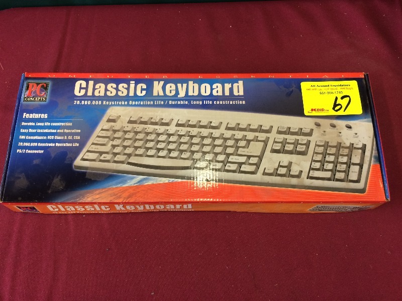 lot 67 image: Computer Key Board - New, never used