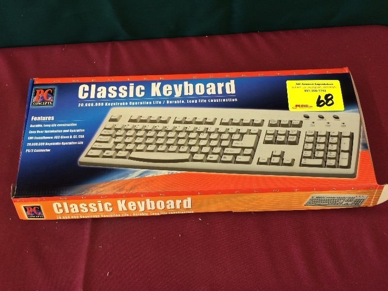 lot 68 image: Computer Key Board - New, never used