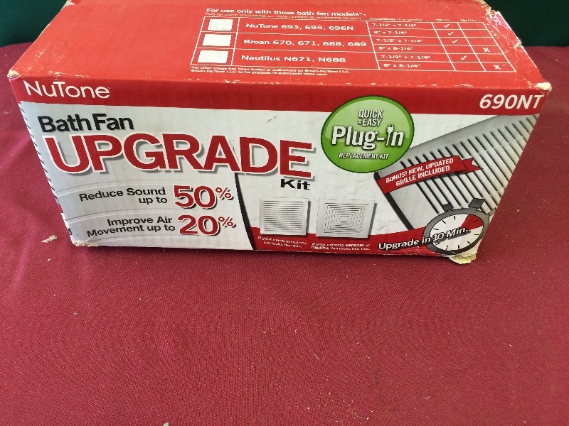 lot 70 image: Nutone Exhaust Fan  pn 690-NT   New in the box