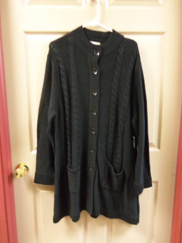 Black Cable Sweater