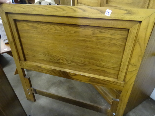Single Bed with Head Board & Rails