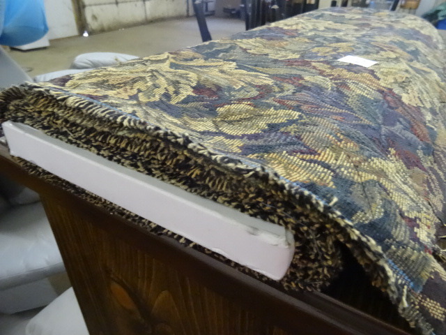 Partial Roll of Flower Print Fabric