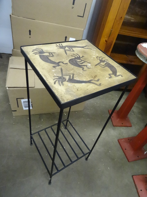 Metal Table. 12 X 12 X 28