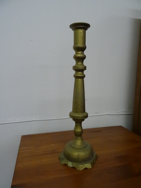 Brass Candle Holder 19 Tall