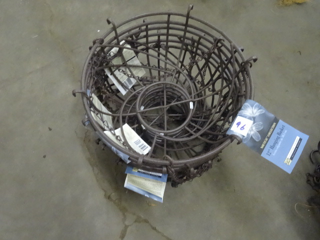 12 Metal Hanging Basket Qty 6