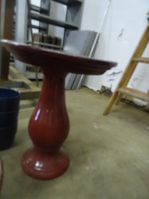 Ceramic 2 piece Bird Bath 17 X 21