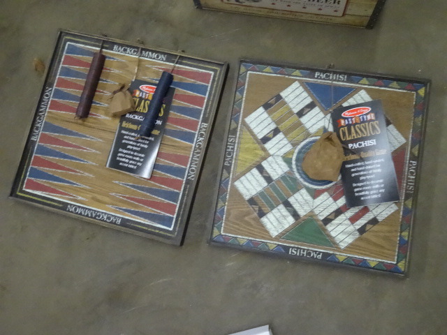 Classic Parcheesi and Backgammon Set
