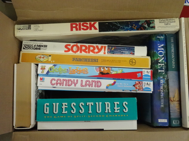 3 Books and 6 Board Games