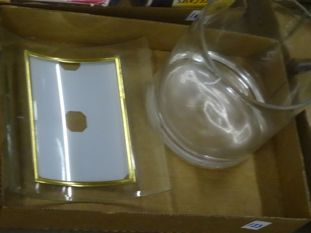 Glass Picture Frame and Cylinder