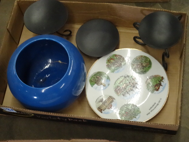 Pillar Candle Stands. Collector Plate
