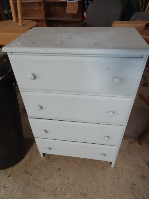 Wood 4 Drawer Dresser 23 X 14 X 35