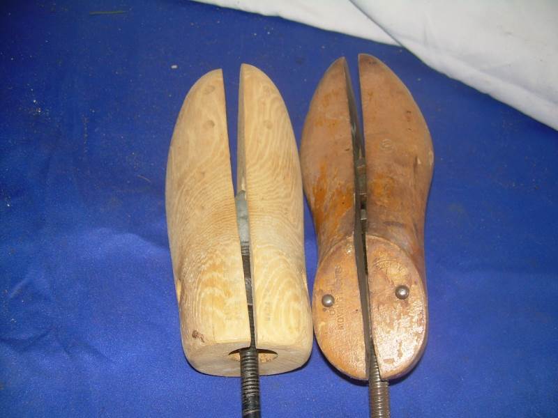 vintage wooden shoe stretchers